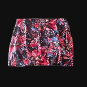 Silky mini skirt